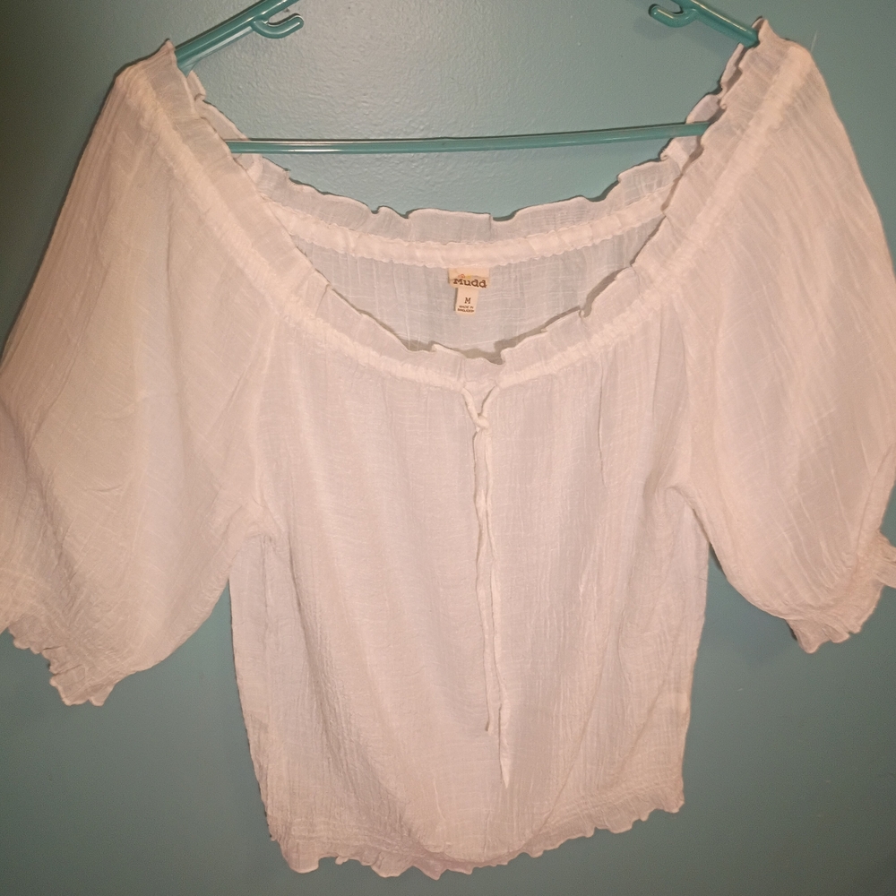 Women's Mudd Ruffled Blouse Size Medium